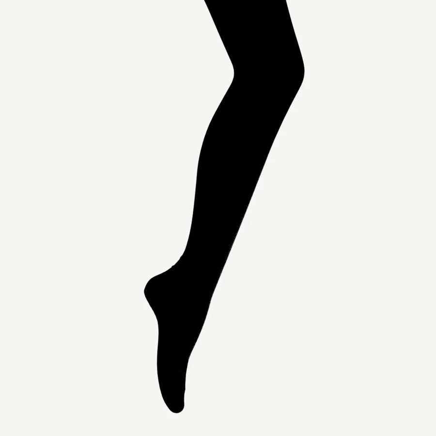 Lamington II Merino Wool Textured Knit Tights - Black