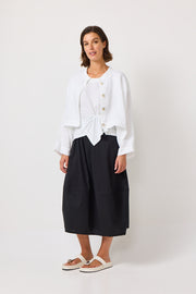 VALIA II COCOON SKIRT - BLACK