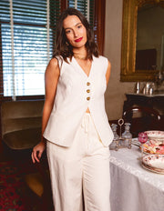 FOXWOOD II Peyton Vest - vintage white