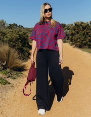 Elm Lifestyle II FREEDOM FLORAL Tee - plum/floral