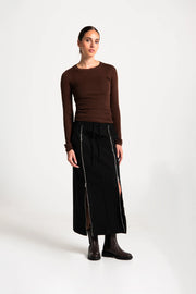 Lounge The Label II TALLIN Zip Skirt - black