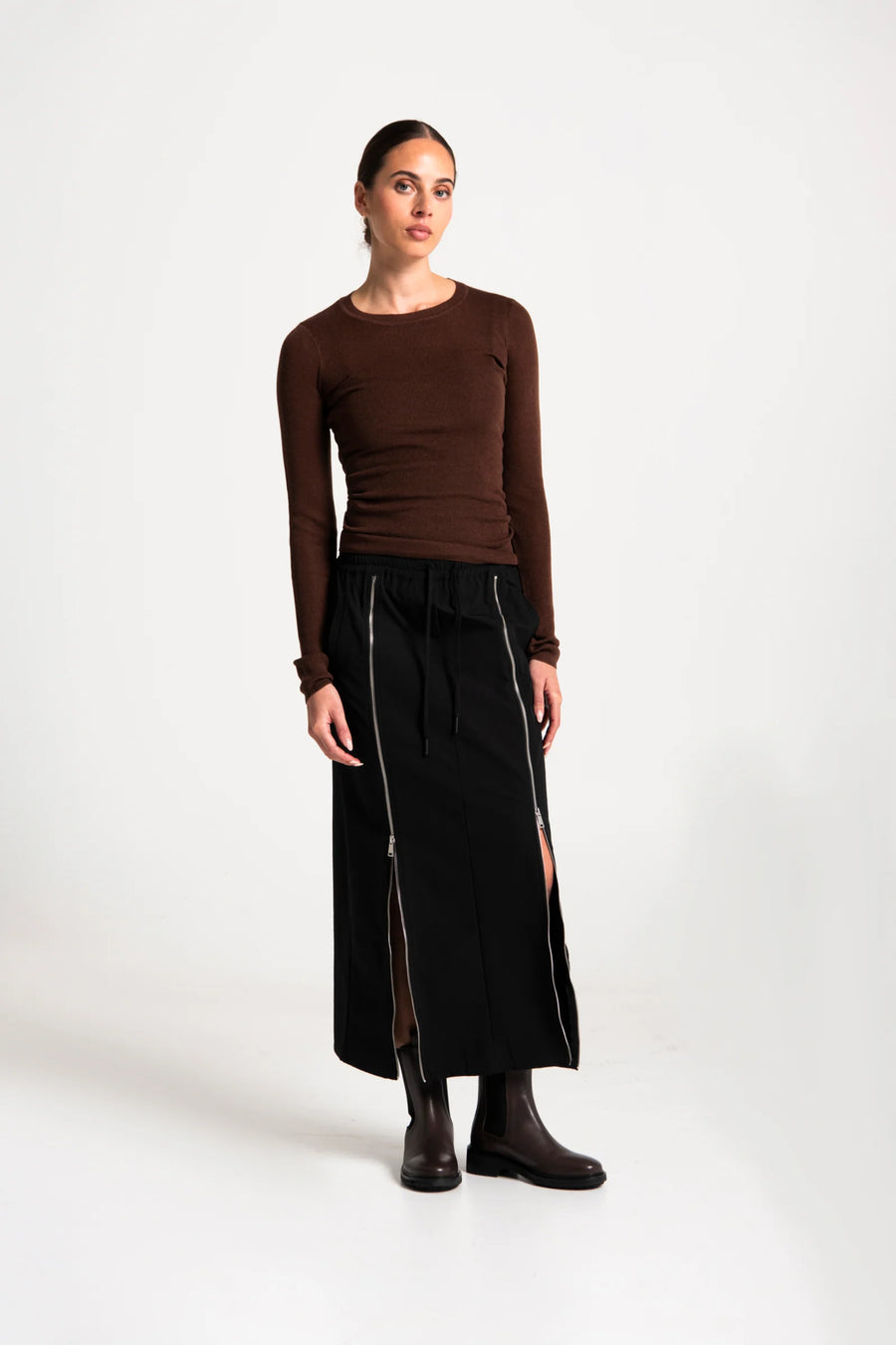 Lounge The Label II TALLIN Zip Skirt - black