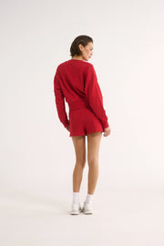 PRIMI II CHARLOTTE V NECK JUMPER - Red