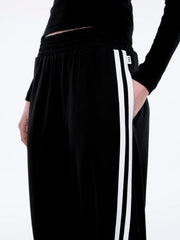 Ena Pelly II VALENTINA Stripe Pant - black