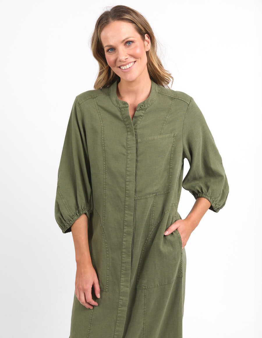 Elm Lifestyle II MILA Utility Dress - Clover