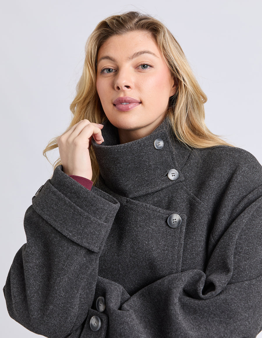 Elm Lifestyle II CAROLINE Coat - charcoal grey