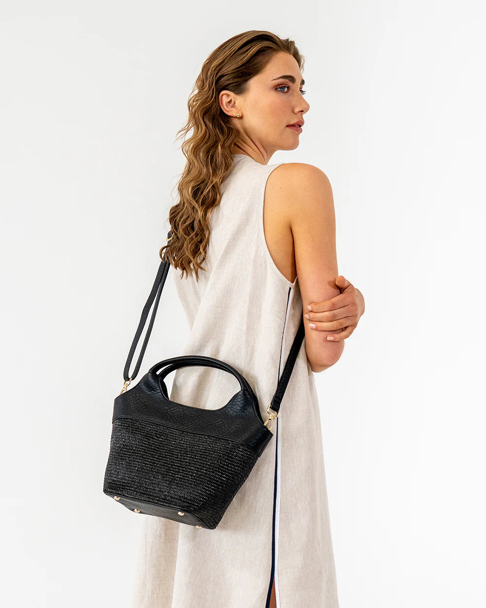 Elms & King II MILLER Tote - Black Weave