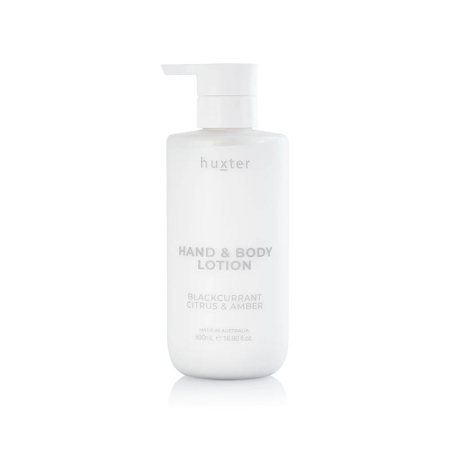 Huxter II Limited Edition Wash and Lotion Gift Set - Includes 500ml Wash & Lotion + White Silicone Tray (Blackcurrant, Citrus & Amber)