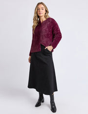 FOXWOOD II KENNY BUTTON CARDI - Windsor wine
