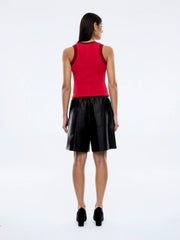 Ena Pelly II SERENA Sheer Tank - sunset red