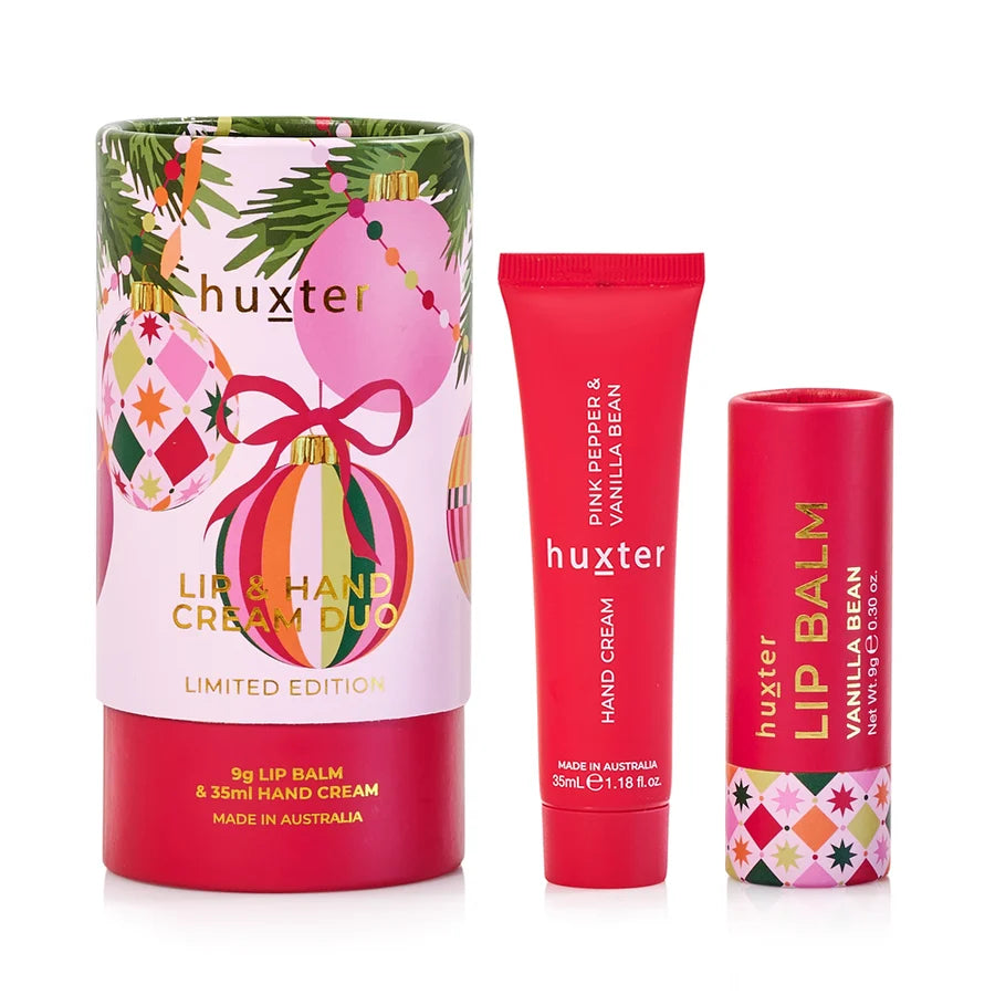 Huxter II LIP & HAND CREAM Duo - Pink Pepper/Vanilla Bean