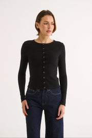 Primi II CATERINA SNAP Button Top - black