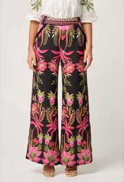 OnceWas II WILLOW Viscose Pant - Anthos Lotos