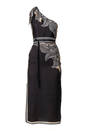 Oncewas II PETITE AMIRA One Shoulder Dress - onyx