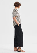 Archie Stripe Tee - Blk/Cream