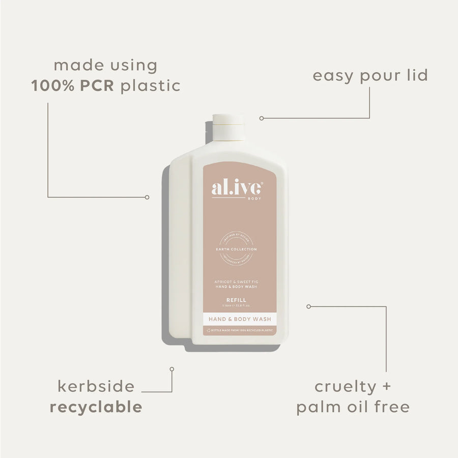 AL.IVE II WASH REFILL- Apricot & Sweet Fig
