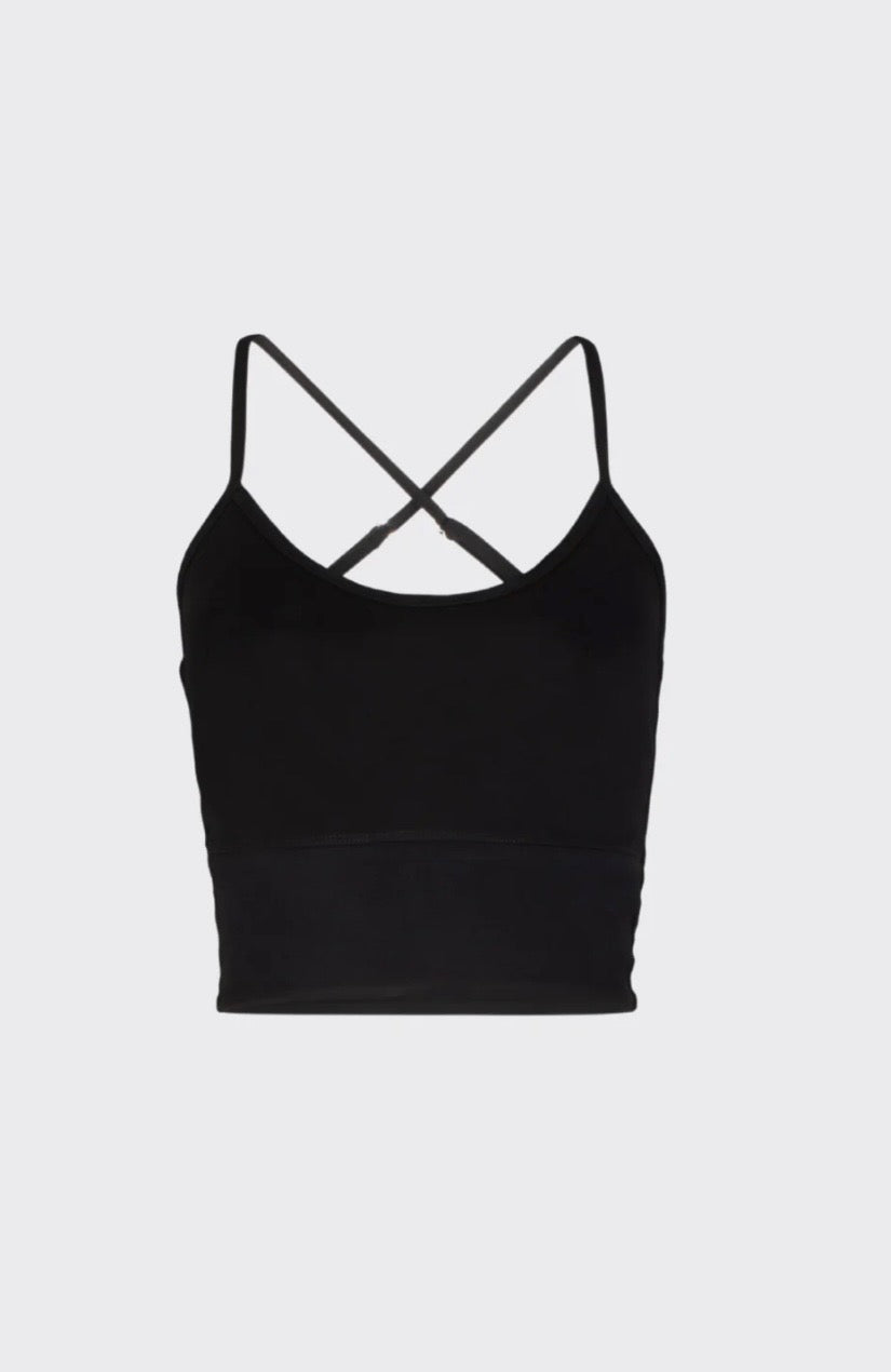 PINKY & KAMAL II FLOW Crop Top - black