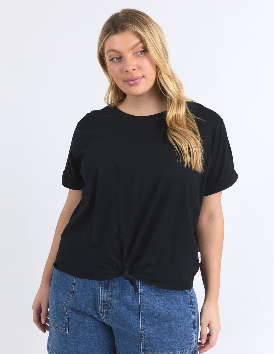 Elm Lifestyle II Knot Short Sleeve Tee - Black