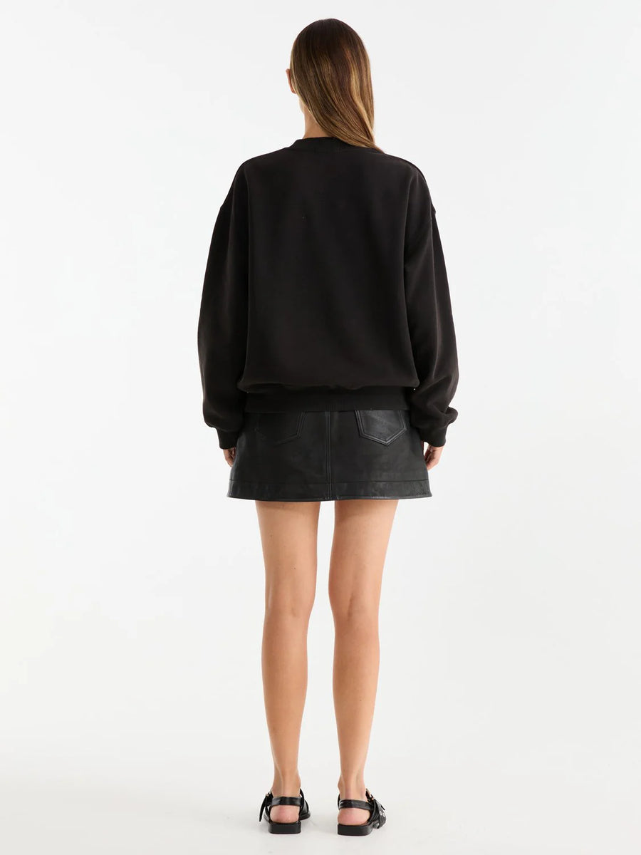 ENA Pelly II BOLD Logo Sweatshirt - Washed Black