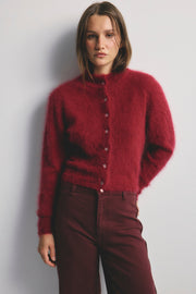World Of Nomads II BELLA Cashmere Cardigan - Cerise