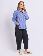 Foxwood II ALBA Stripe Shirt - c-blue