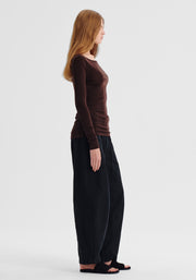 Morrison II MORRI Merino Round Neck - espresso