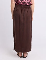 Elm Lifestyle II MILA Utility Skirt - choc