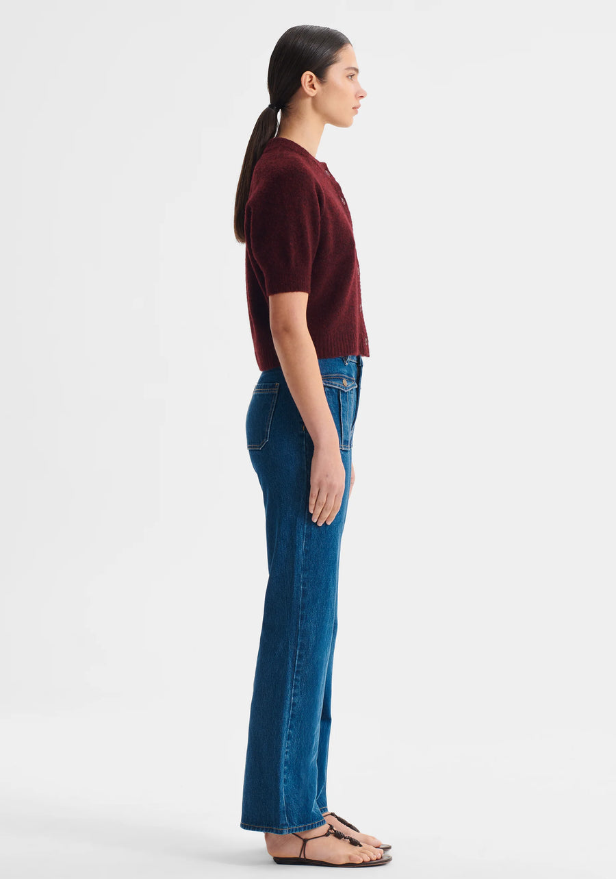 Morrison II SOLENNE Knit Cardigan - eggplant