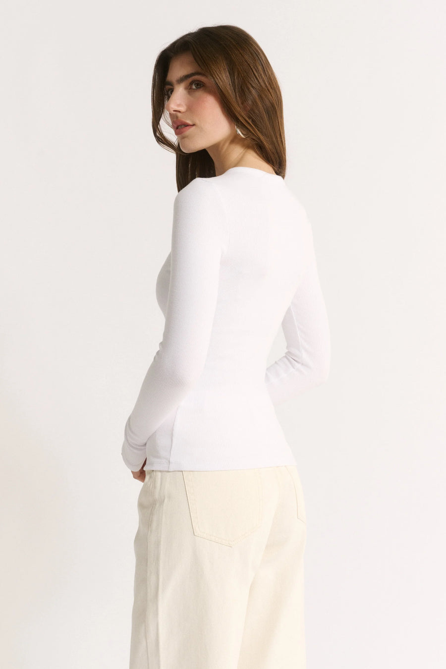 Primi II CARINA Henley L/S - white