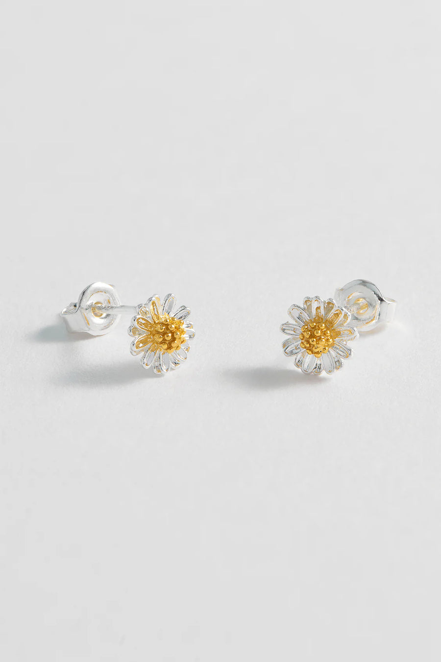 Estella Bartlett II Mini Wildflower Earrings - Silver plated