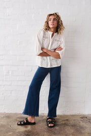 Kireina II PALAZZO jean - Mid Washed Blue