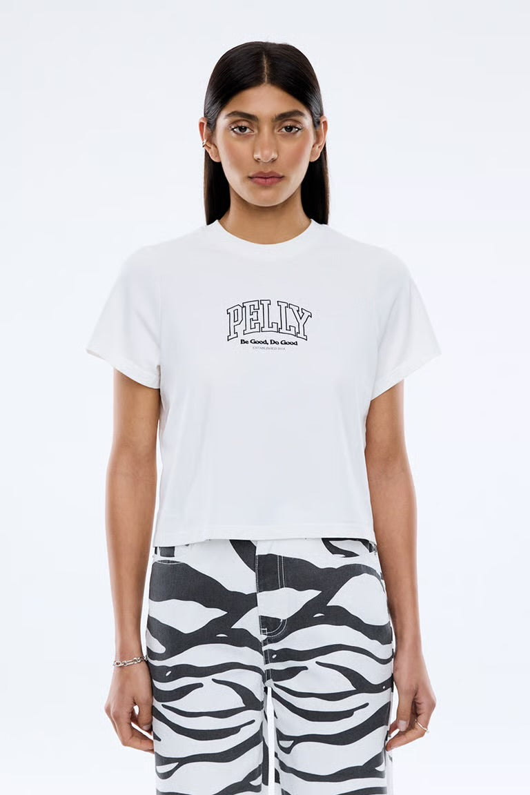ENA Pelly II DO GOOD BE GOOD Baby Tee - Vintage white