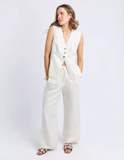 FOXWOOD II Peyton Vest - vintage white