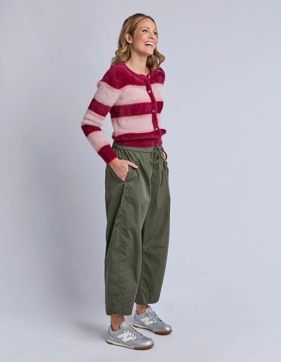 Elm Lifestyle II LUND Barrel Leg Pant - basil