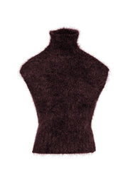 Lounge the Label II LERWICK Mohair Vest - merlot