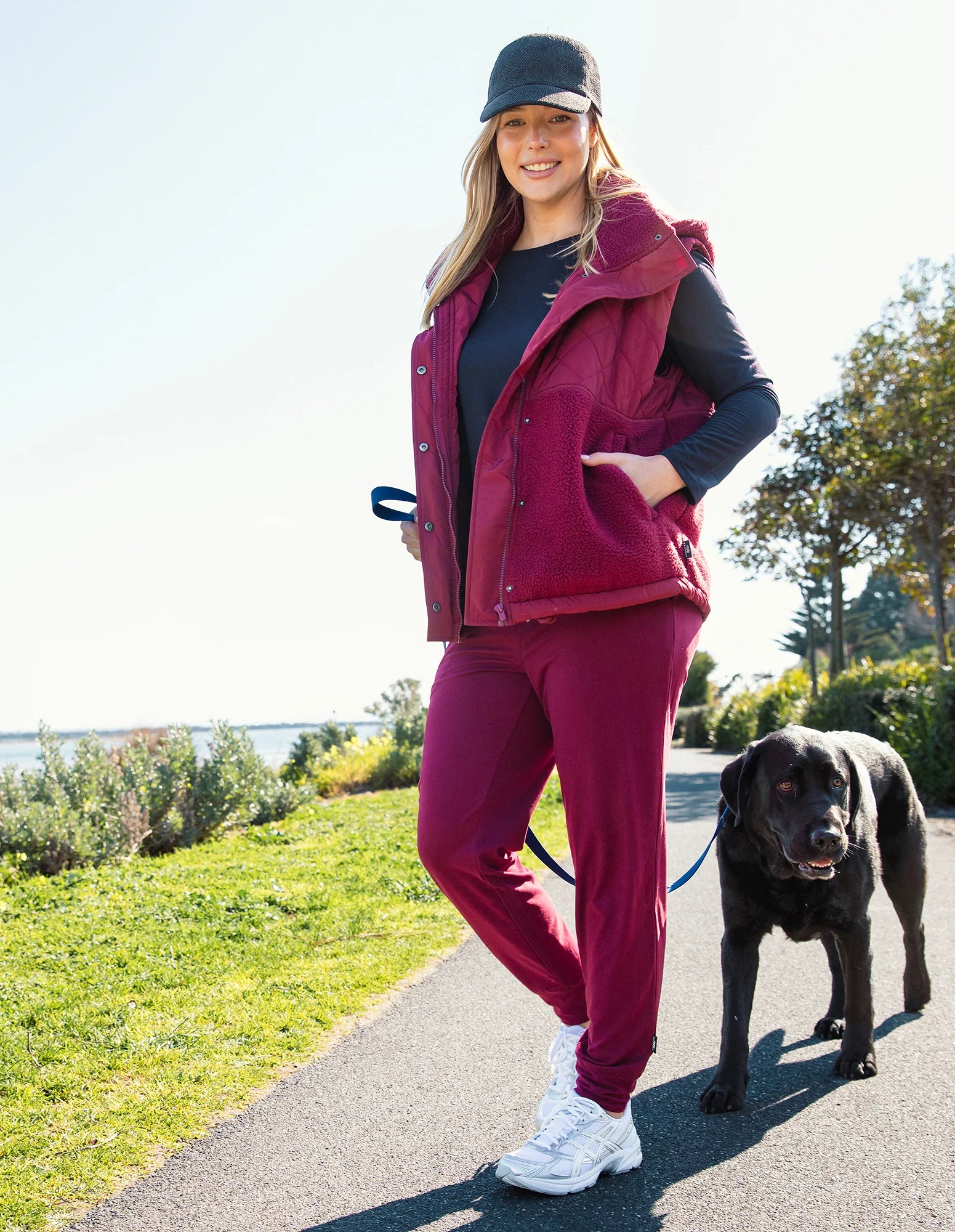Elm Lifestyle II FREEDOM Trackpant - plum