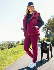 Elm Lifestyle II FREEDOM Trackpant - plum