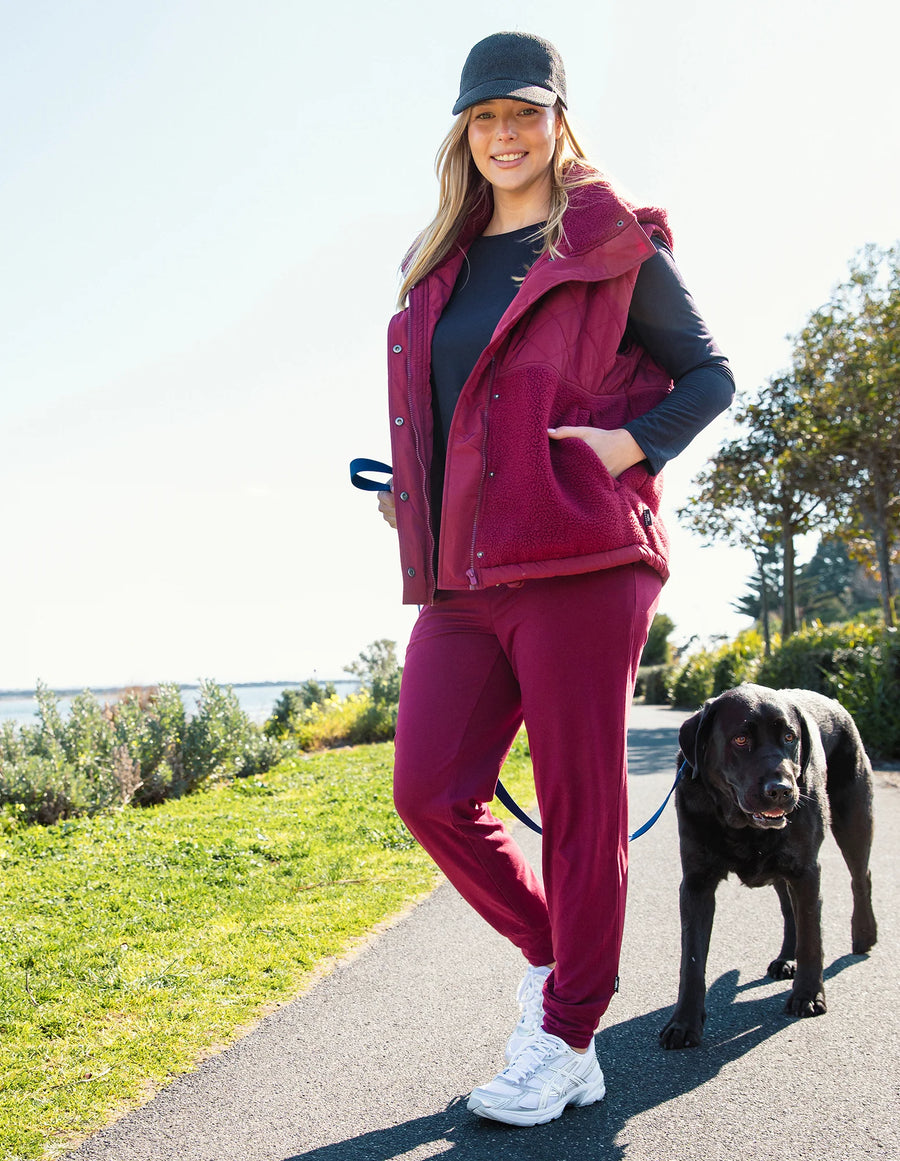 Elm Lifestyle II FREEDOM Trackpant - plum