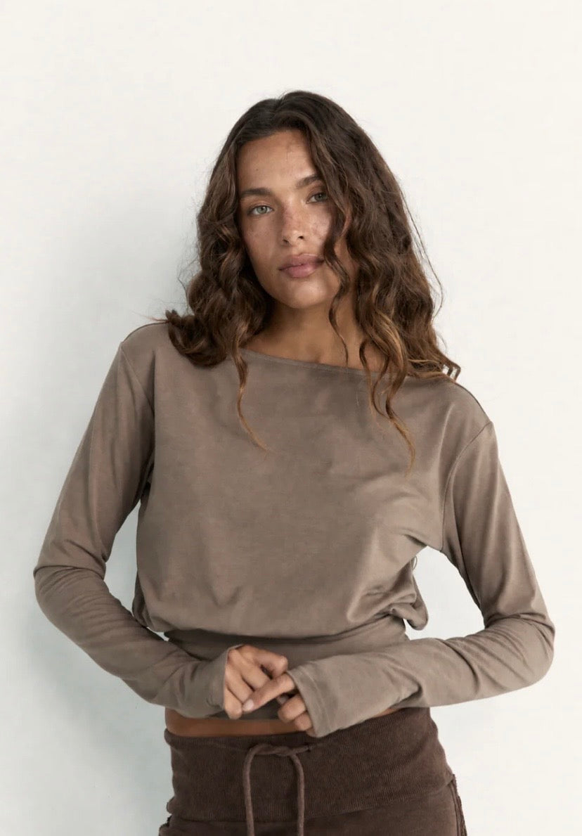 Pinky & Kamal II CONTOUR LONG SLEEVE - Stone
