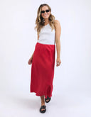 Eleni Skirt - Cranberry