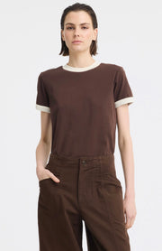 Morrison II MARCO TEE - Choc/Ecru