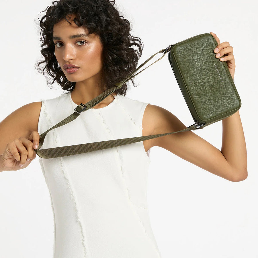 Status Anxiety II DELIRIUM Cross Body Bag - Khaki