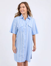 FOXWOOD II HOLIDAY Shirt Dress - Blue/White Stripe