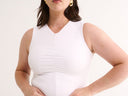 Holly High V Tank - White