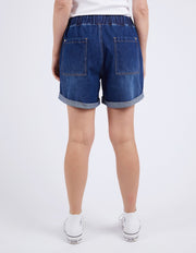 Elm Lifestyle II EMMA Relaxed Denim Short - Dark Blue