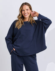 Elm Lifestyle II GAB L/S Sweat - Navy