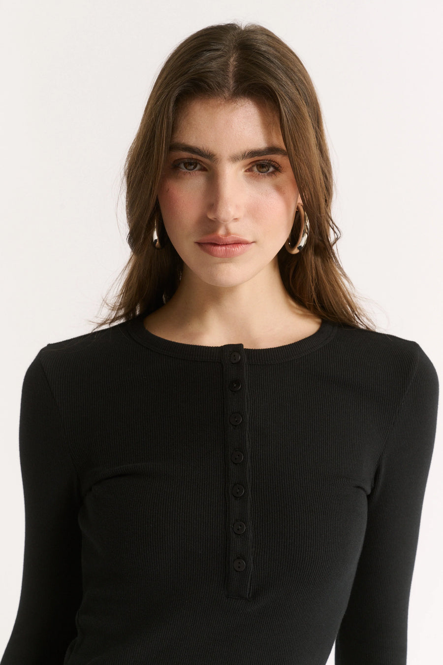 Primi II CARINA Henley L/S - black