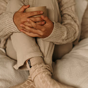 Lamington II MERINO Wool Sunday Socks Chunky Cable Knit - Opito