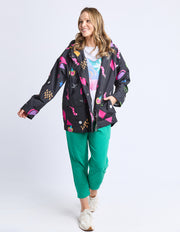Elm II LICORICE GALAXY RAIN COAT - blue119.95