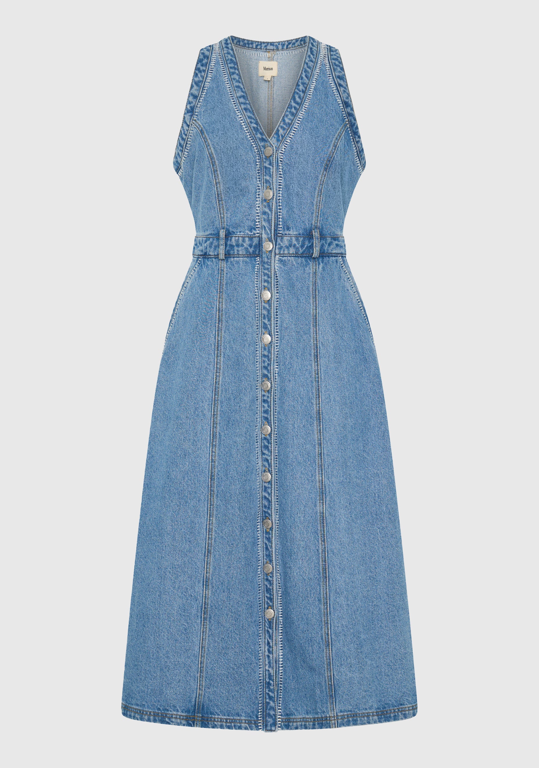 Morrison II HENDRIX Denim Dress - Light Blue
